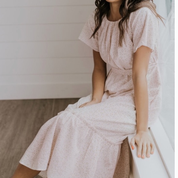 NWT NEW ROOLEE the Rachel Dress in snow Midi Maxi Size XXXL 3XL - Picture 1 of 10